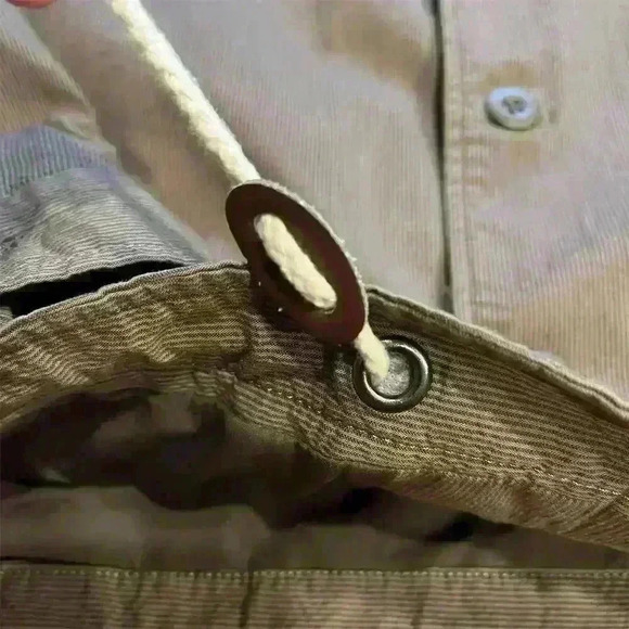 Men's Brown Button-Down Jacket Size S Casual Fall Mid-Length - Picture 2 of 7